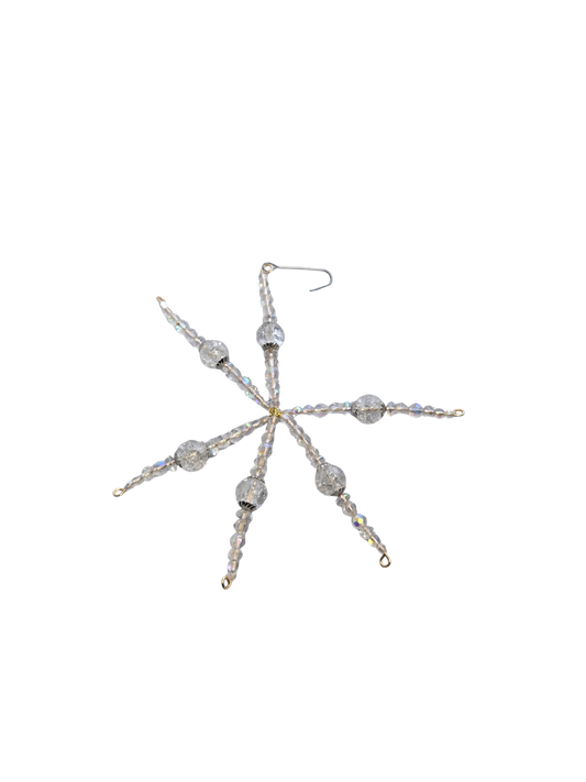 Handmade Beaded Christmas Ornament 6"