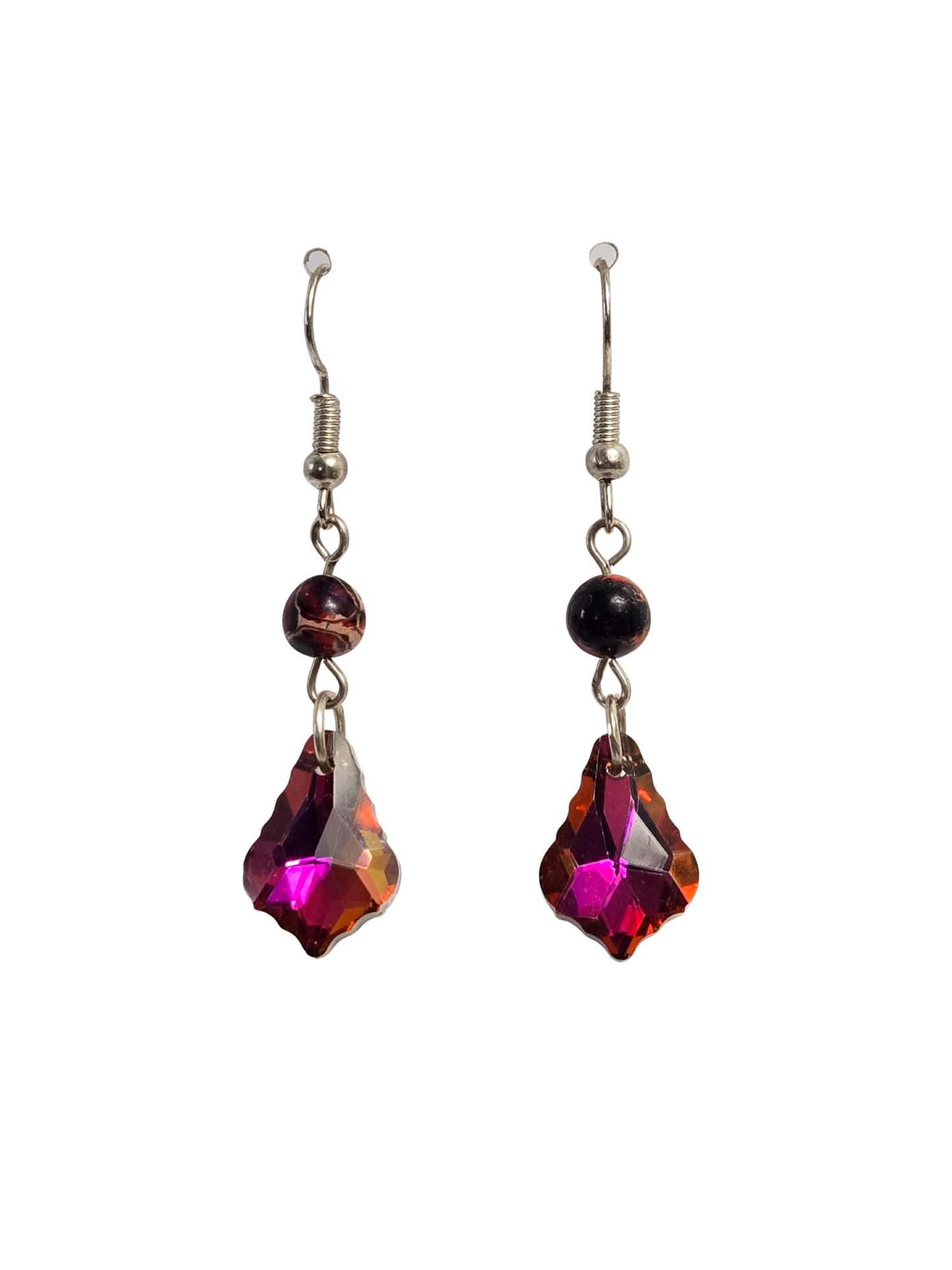 Fancy Teardrop Sparkle Dangle Earrings
