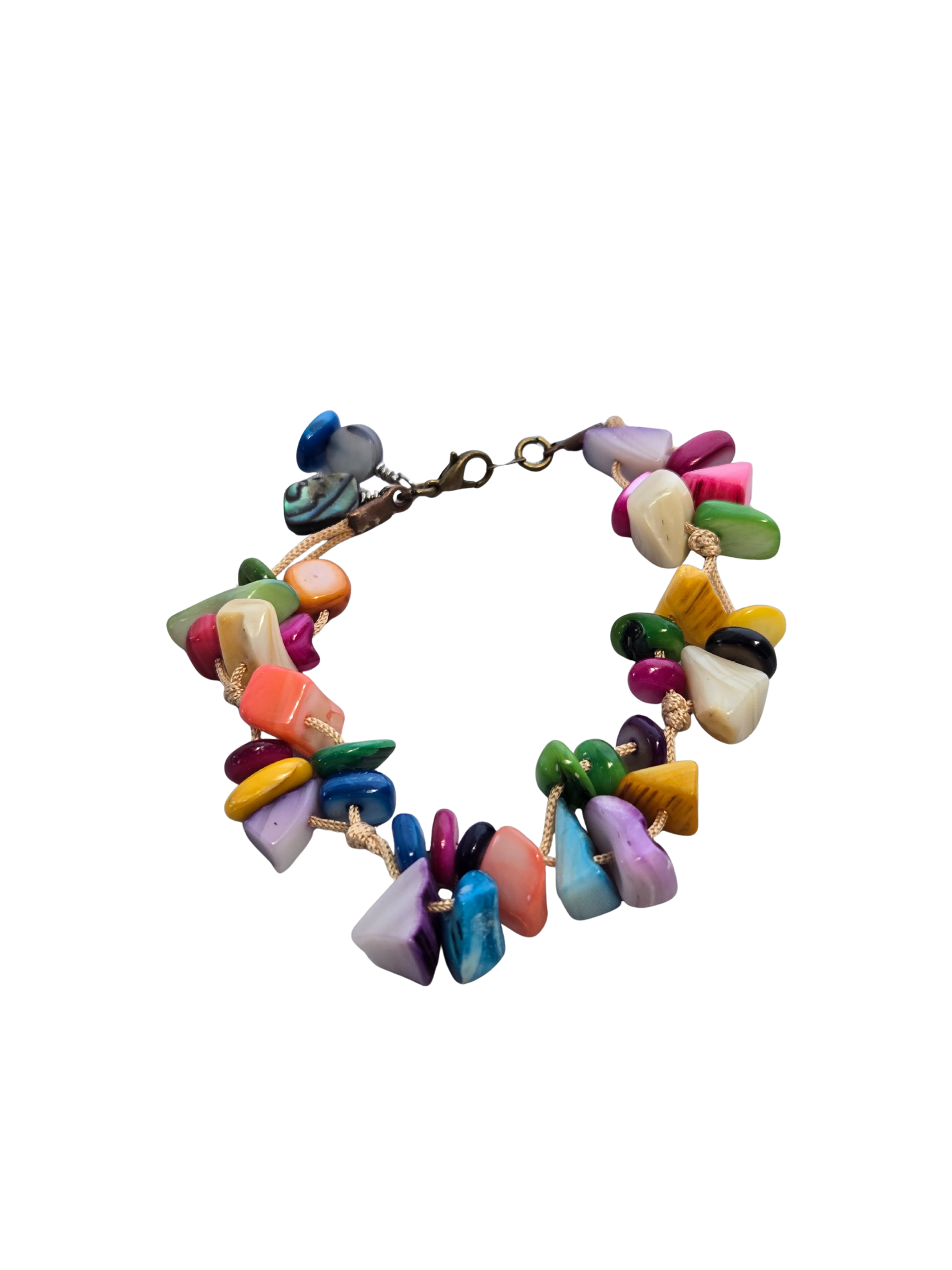 Colorful Chip Shell Bracelet | Handmade Coastal Boho Jewelry
