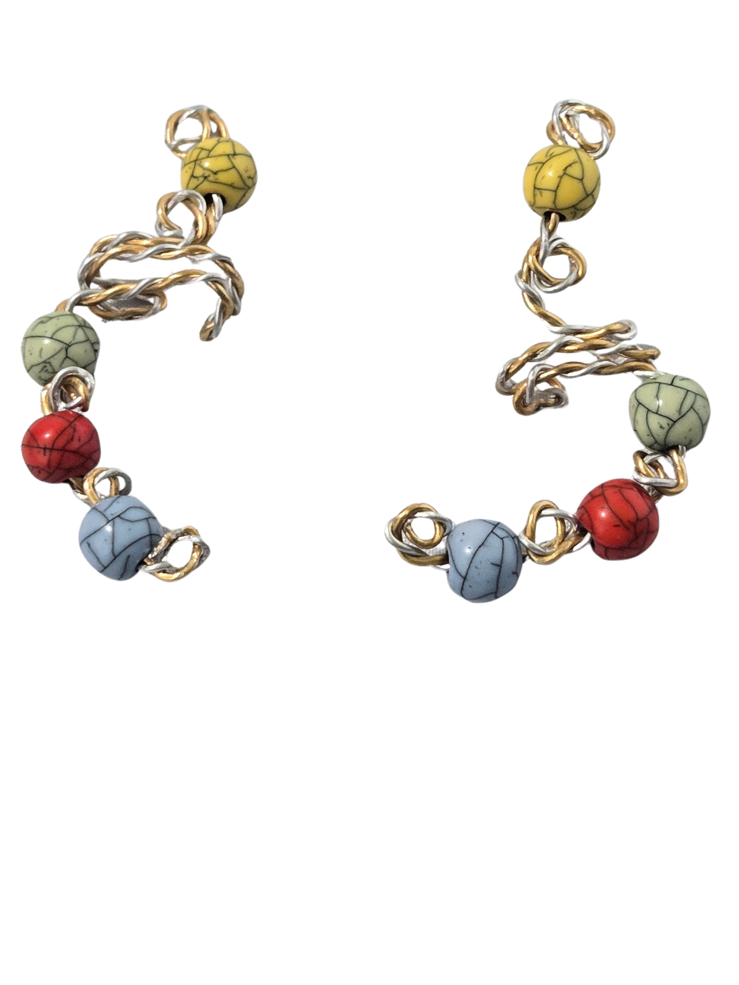 Crackle Bead Ear Cuff