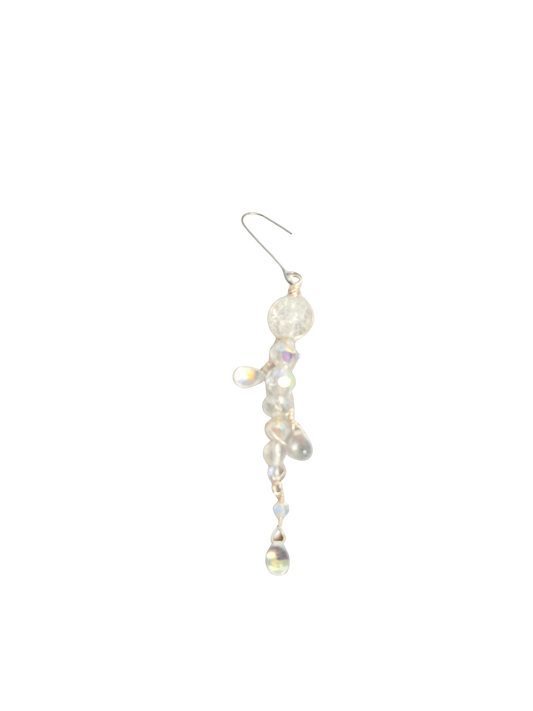 Handmade Icicle-Style Beaded Christmas Ornaments