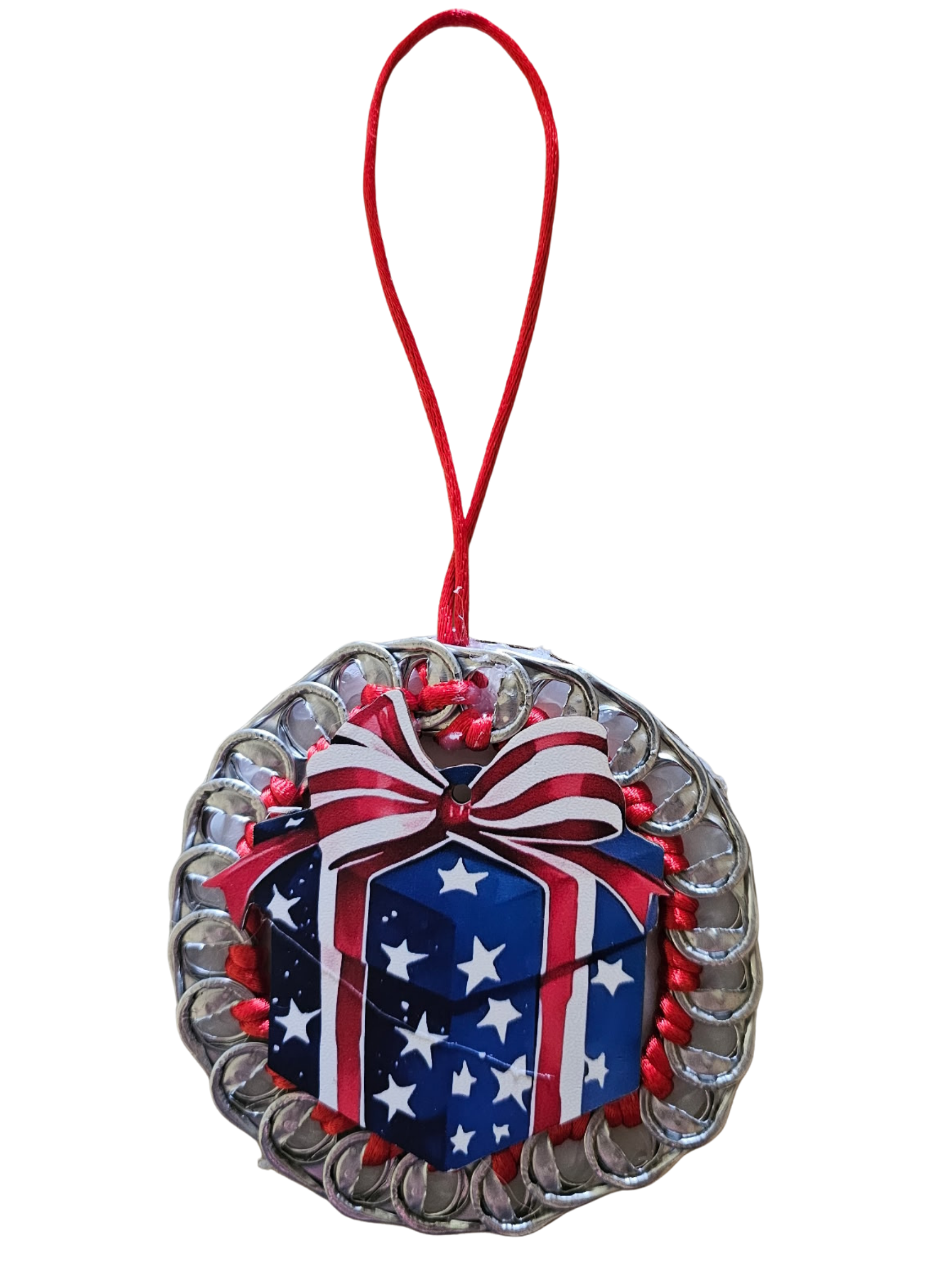 Patriotic Beer Tab Ornament