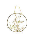 Tree of Life Wall Hanging – Silver Hoop & Gold Wire with Freshwater Pearl