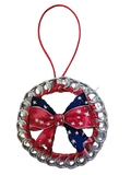 Red, White & Blue Ribbon Beer Tab Ornament