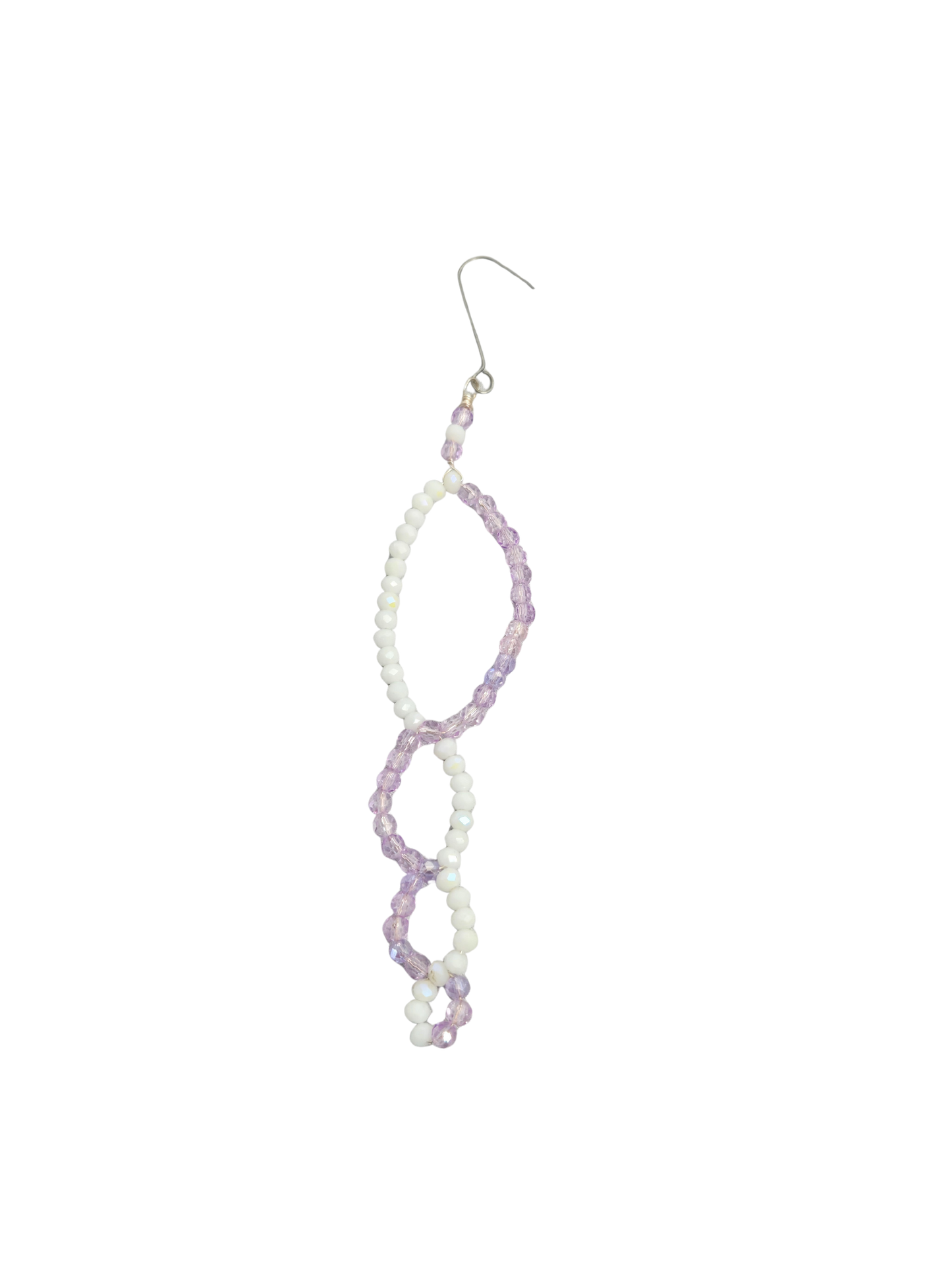 Handmade Oval Beaded Christmas Ornament