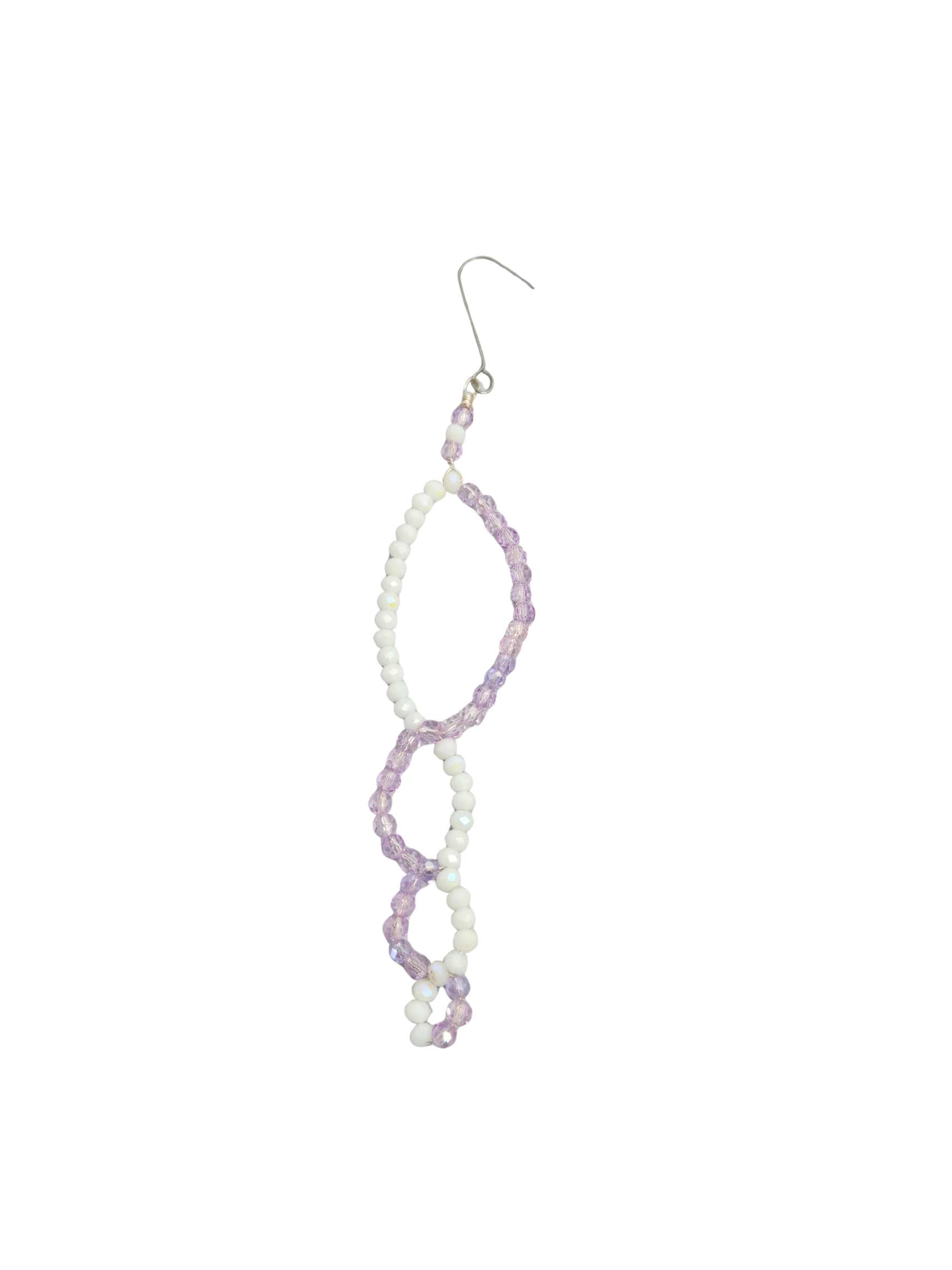 Handmade Oval Beaded Christmas Ornament