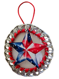 Let It Sparkle Beer Tab Star Ornament