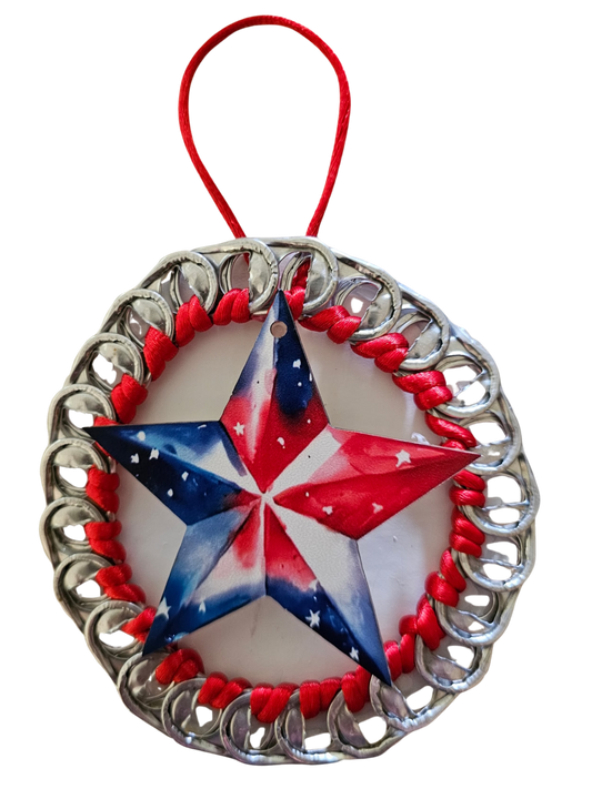 Let It Sparkle Beer Tab Star Ornament