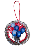 Patriotic Hot Air Balloon Beer Tab Ornament