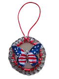 Patriotic Butterfly Beer Tab Ornament