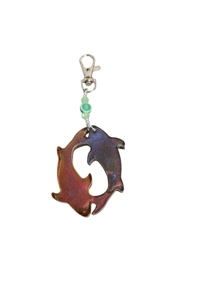 Zodiac Birthstone Purse Charm – Resin Sign & Birthstone Color Bead