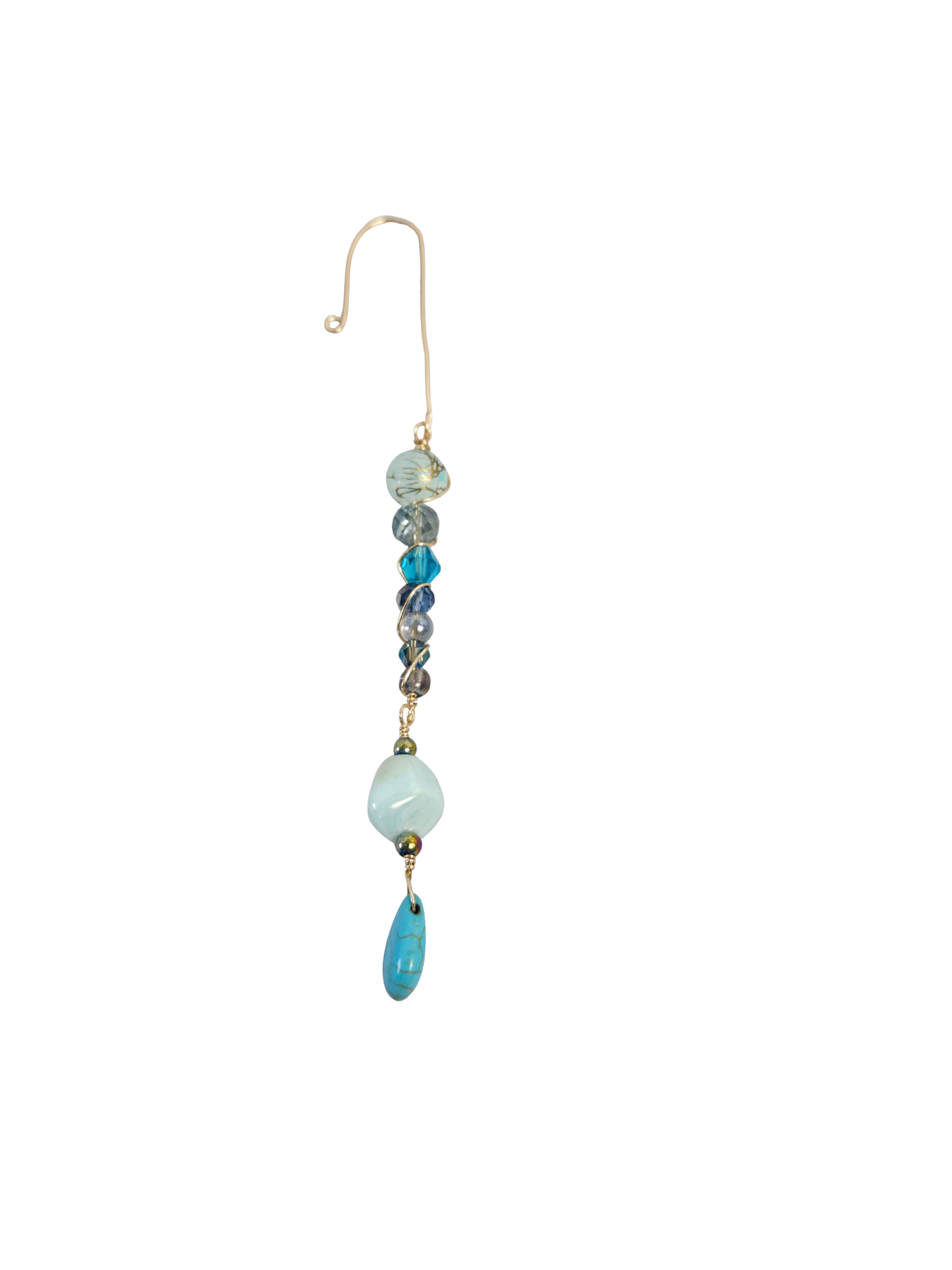 Handmade Icicle-Style Beaded Christmas Ornaments