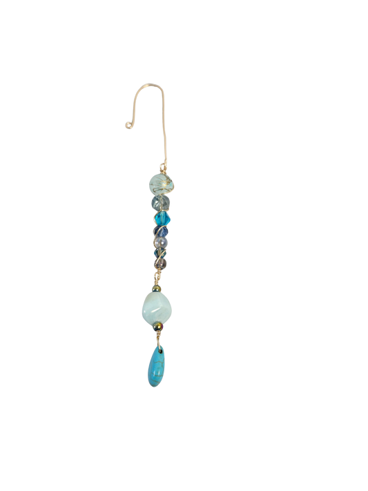 Handmade Icicle-Style Beaded Christmas Ornaments