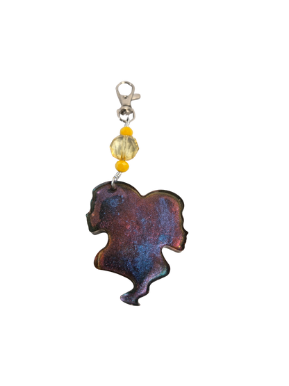 Zodiac Birthstone Purse Charm – Resin Sign & Birthstone Color Bead