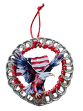 Eagle & Flag Beer Tab Ornament