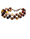 Mookaite Jasper Wire-Woven Bracelet | Handmade Gemstone Jewelry