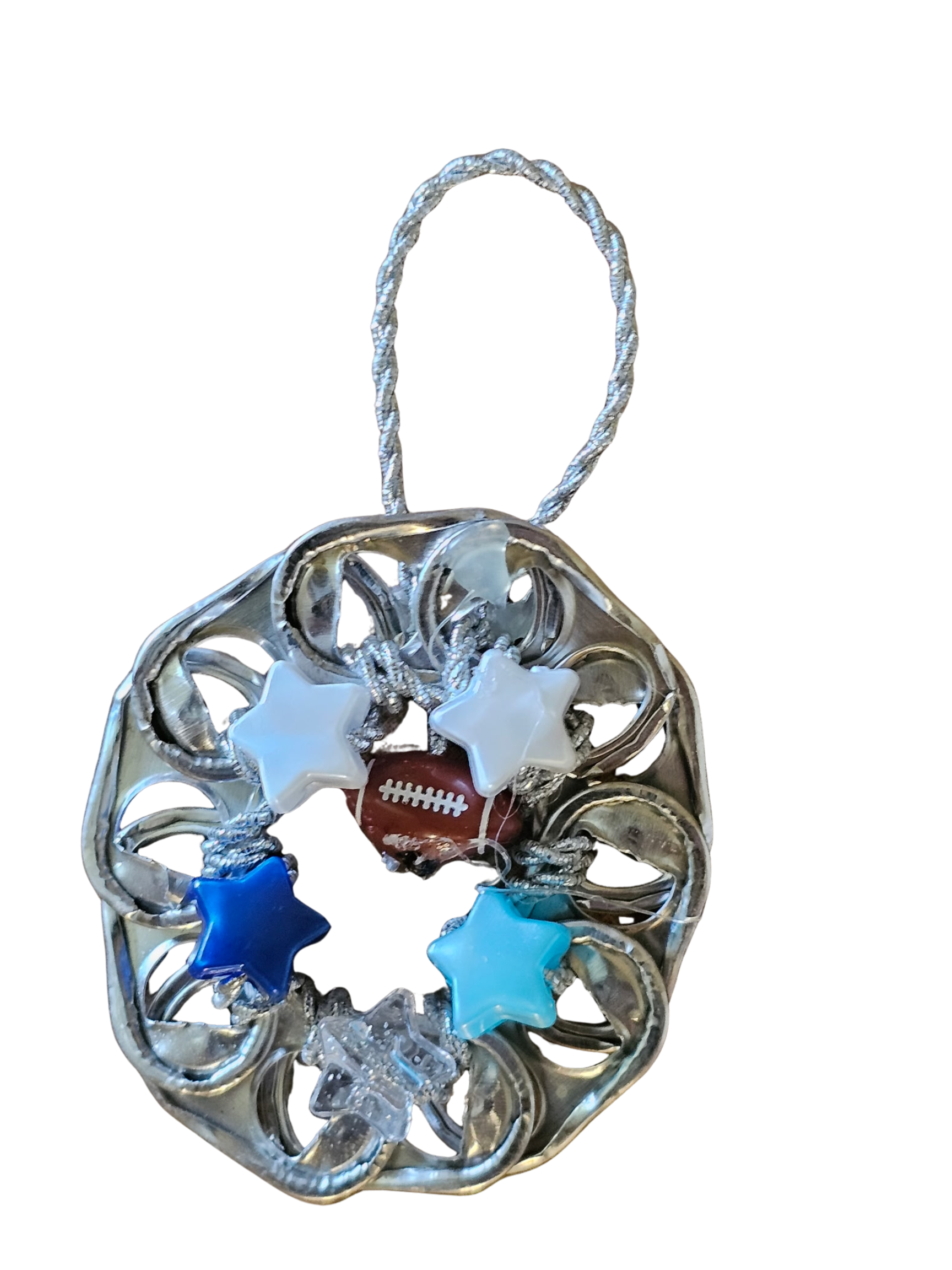 Beer Tab Ornament – Football & Stars