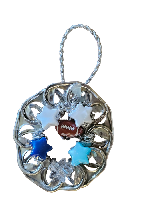 Beer Tab Ornament – Football & Stars