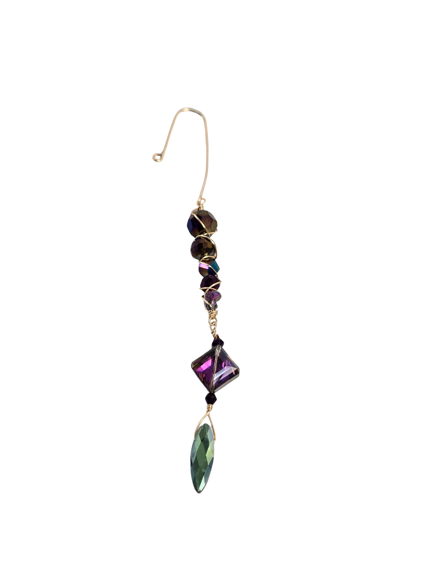 Handmade Icicle-Style Beaded Christmas Ornaments