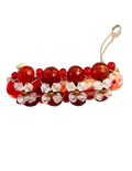 Red & Crystal AB Wire-Wrapped Barrette