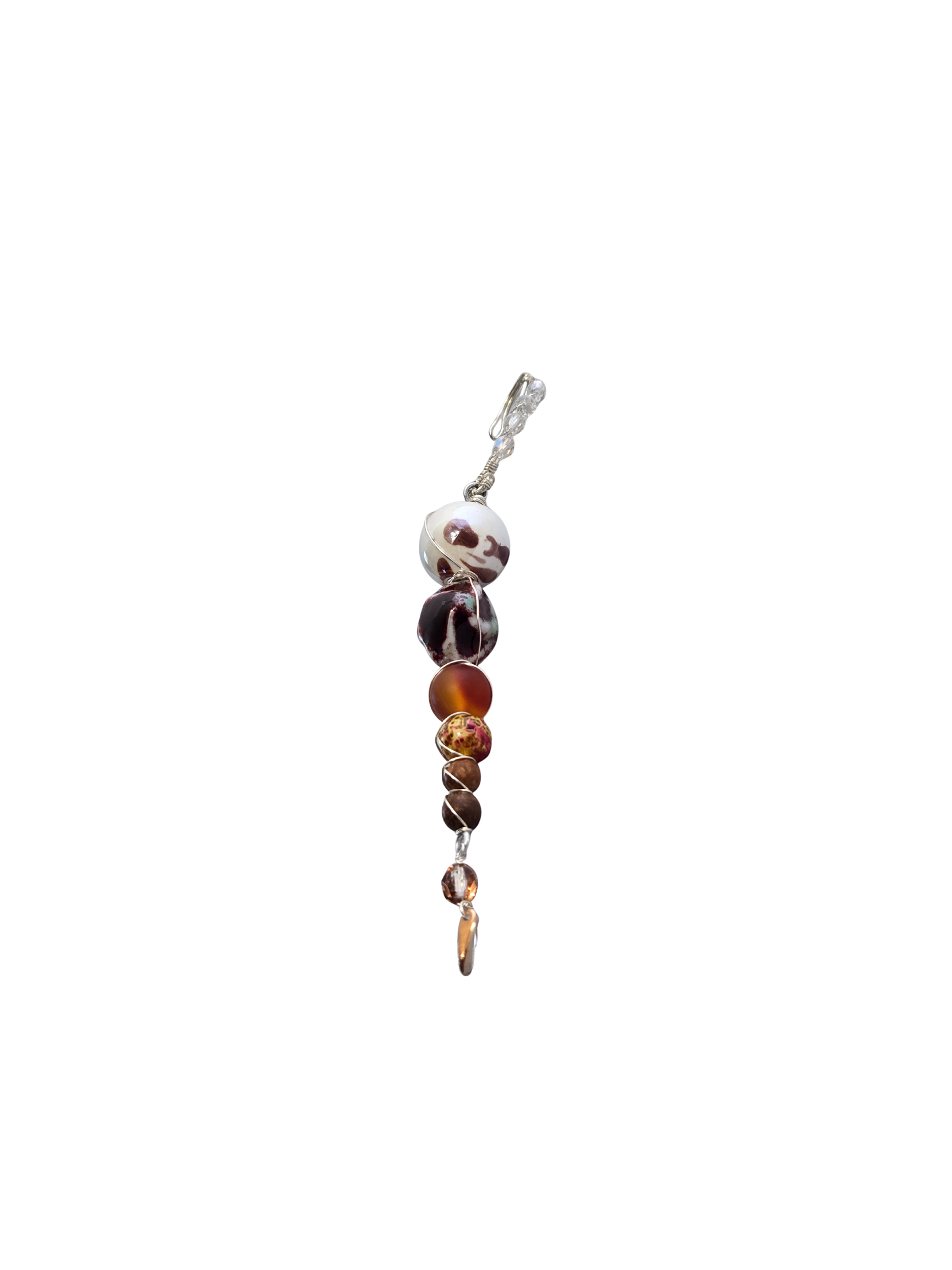 Handmade Icicle-Style Beaded Christmas Ornaments