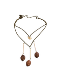 Goldstone & Butterfly Layered Necklace | Dainty Handmade Jewelry