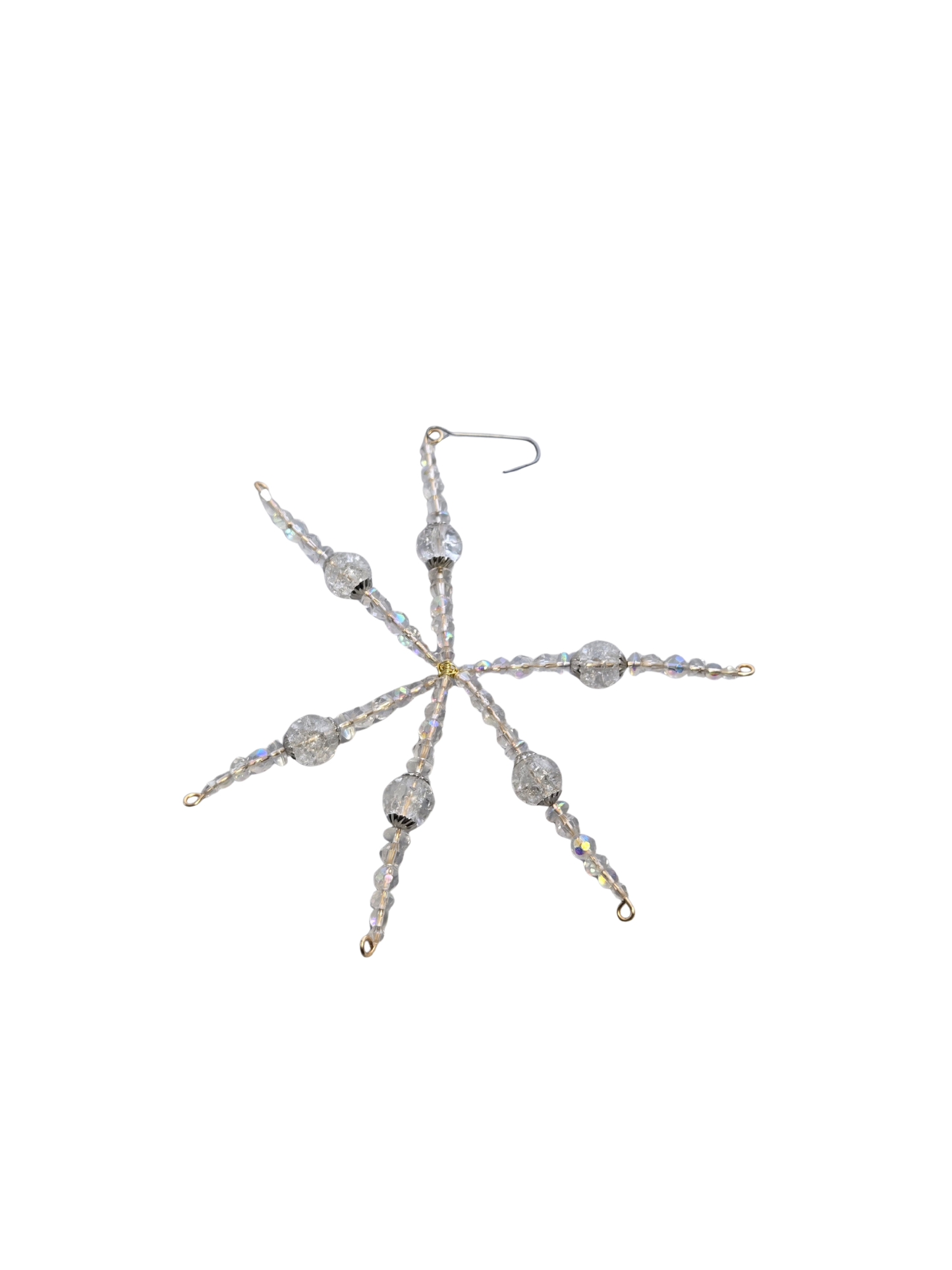 Handmade Beaded Christmas Ornament 6"