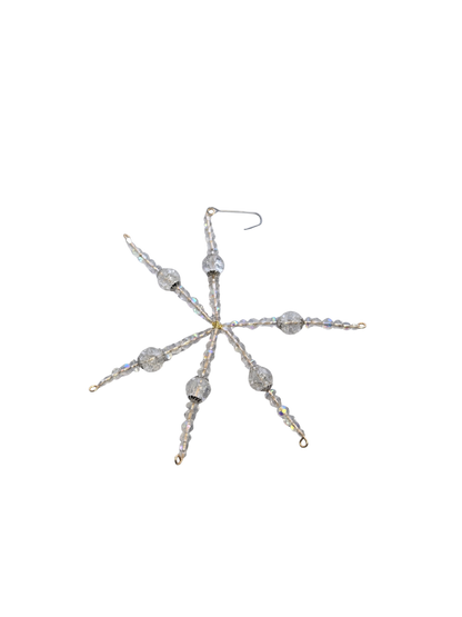 Handmade Beaded Christmas Ornament 6"