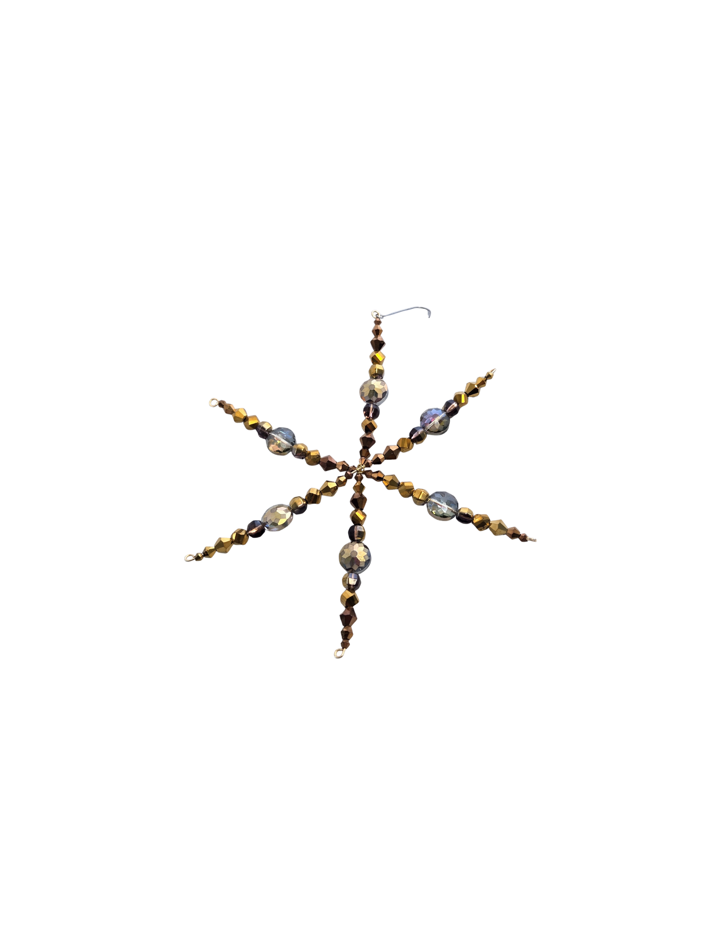 Handmade Beaded Christmas Ornament 6"
