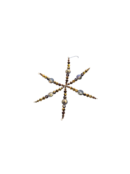 Handmade Beaded Christmas Ornament 6"