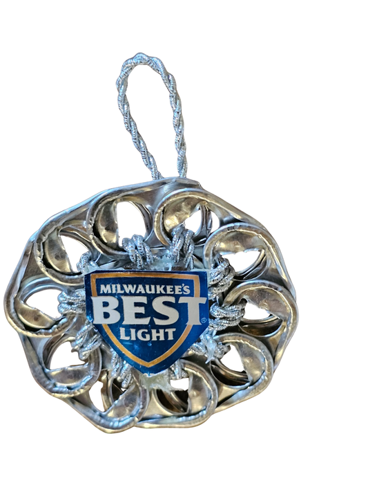 Beer Tab Tin Can Ornament
