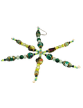 Handmade Beaded Christmas Ornament 6"