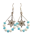 Snowflake Crystal Hoop Earrings