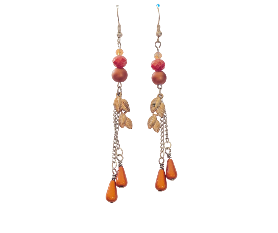 Fall Leaf Dangle Earrings