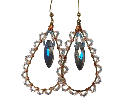 Award-Winning Teardrop Wire Wrapped Earrings