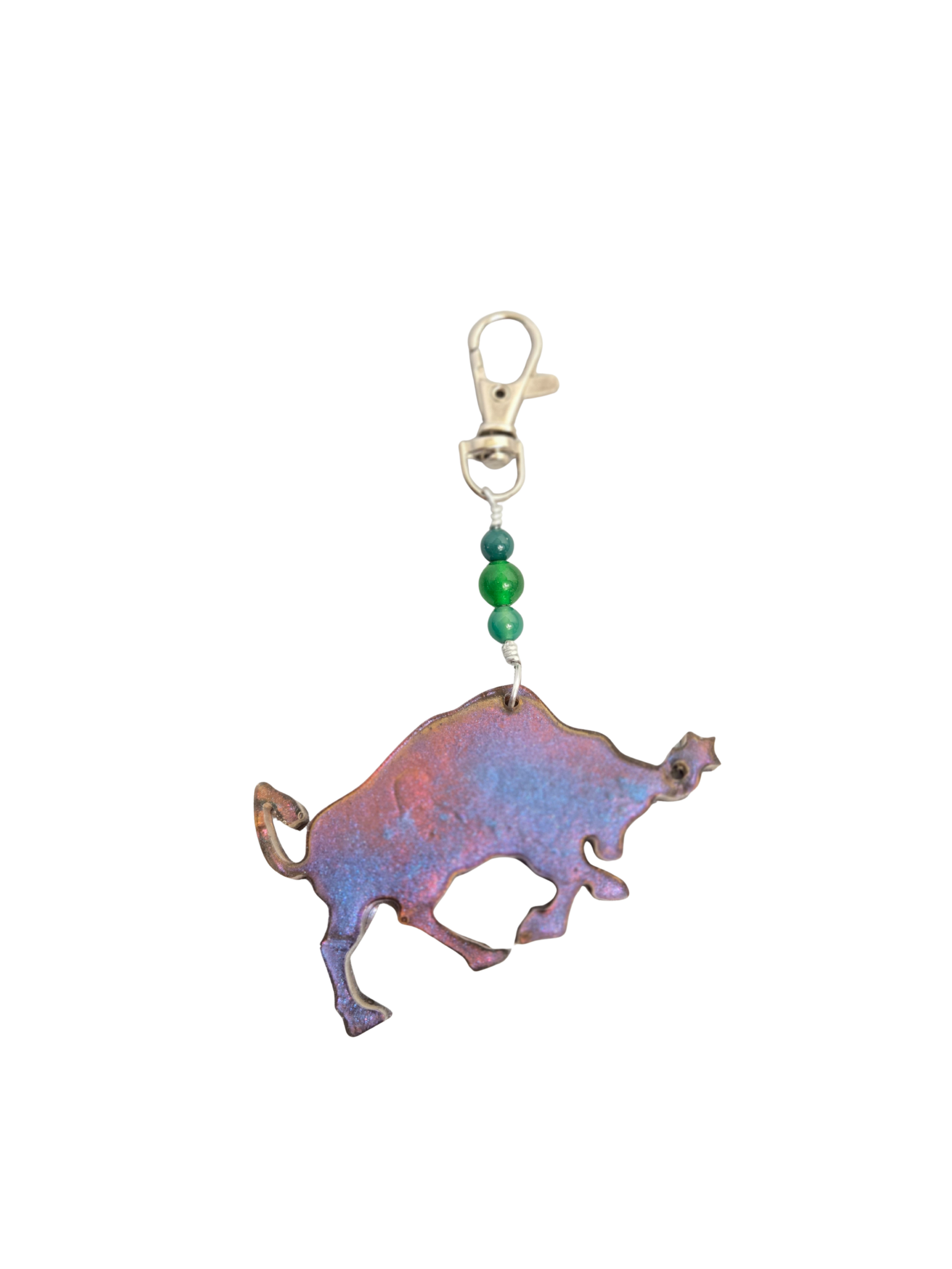 Zodiac Birthstone Purse Charm – Resin Sign & Birthstone Color Bead