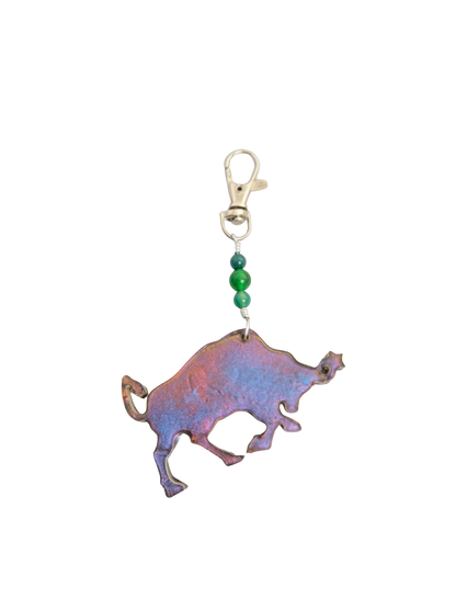 Zodiac Birthstone Purse Charm – Resin Sign & Birthstone Color Bead