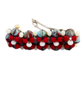 Patriotic Red, White & Blue Wire-Wrapped Barrette