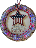 United We Stand Patriotic Beer Tab Wreath