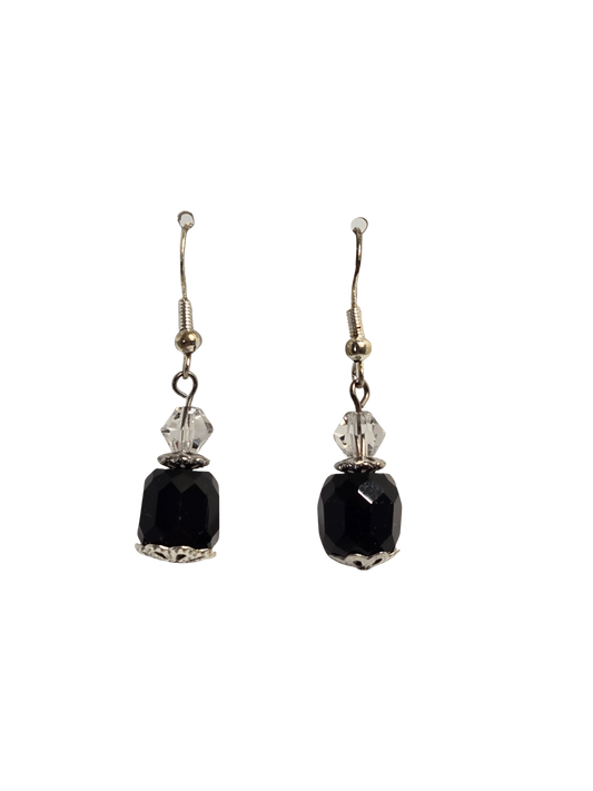 Black Cylinder earrings