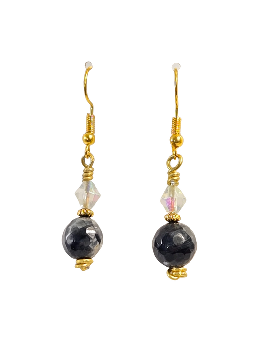 Black Drop Earrings