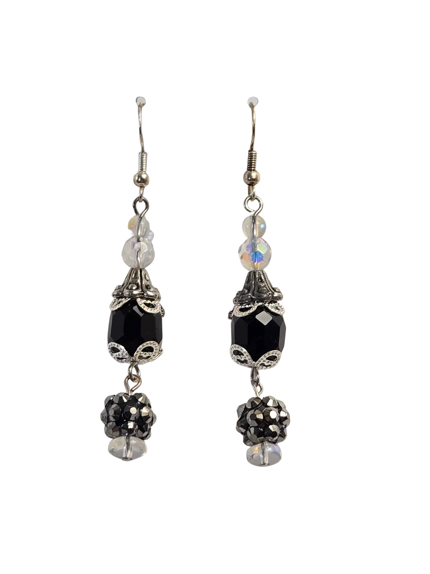 Glitz & Glam Black Drop Earrings