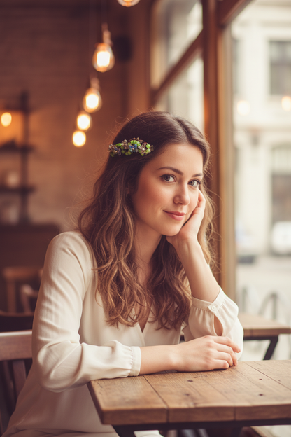 Cat Eye Butterfly Barrette Lifestyle