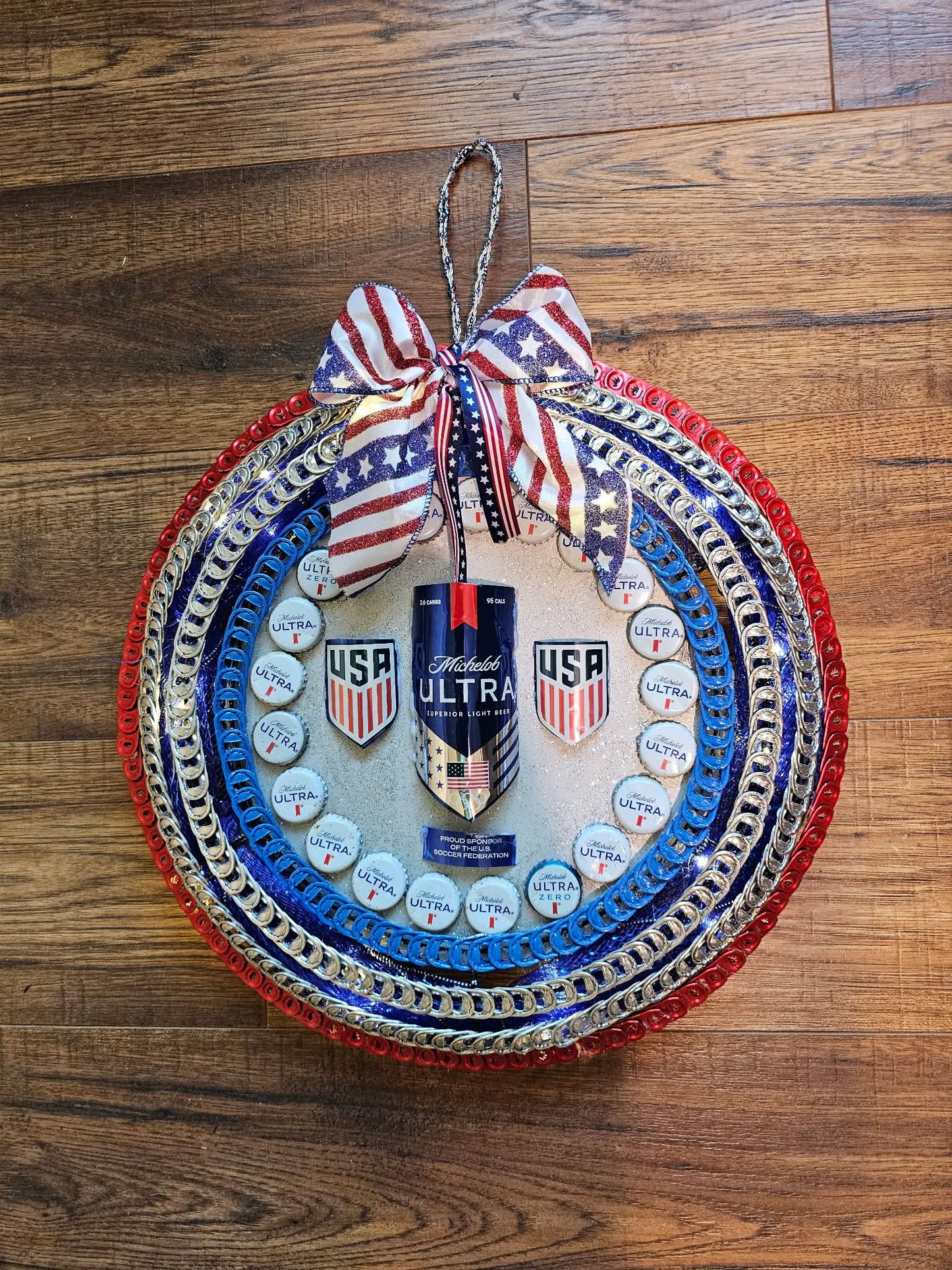 Lighted Michelob Ultra Soccer Wreath – 14"