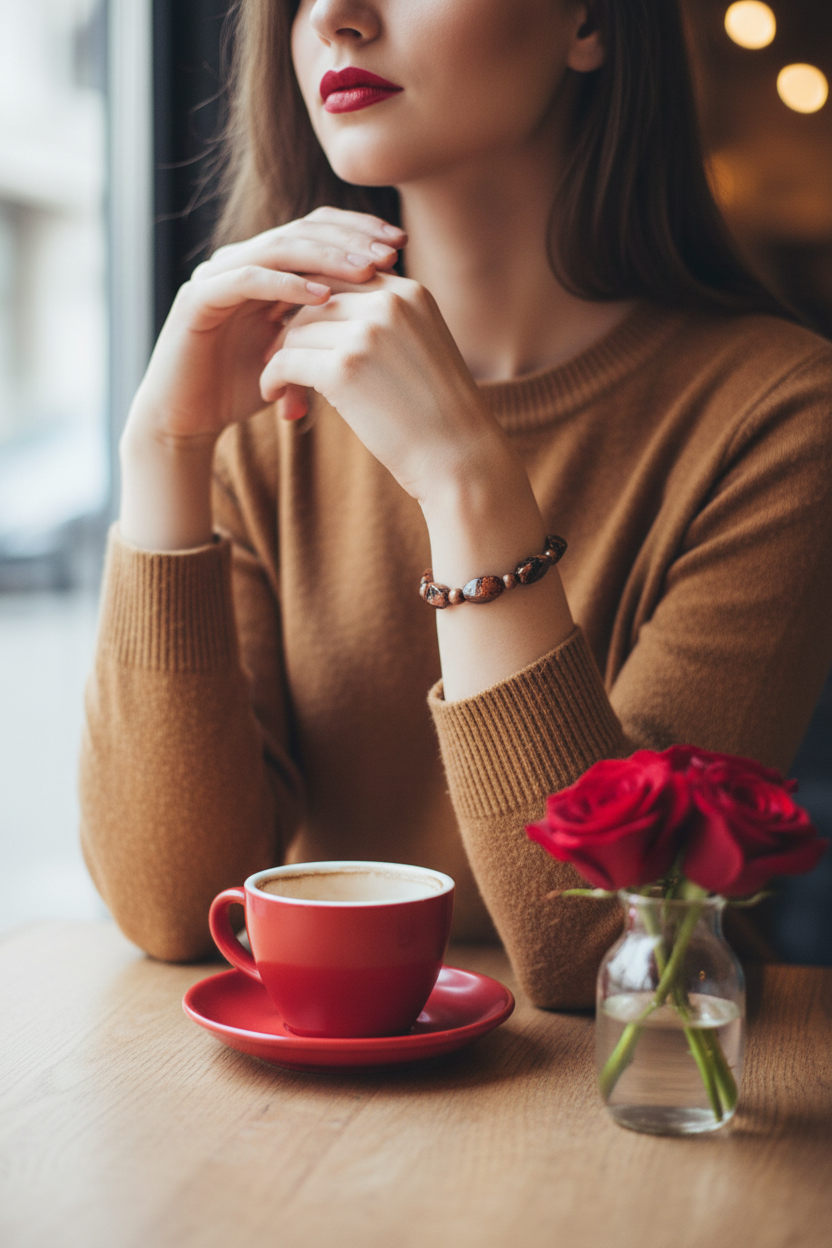 Goldstone Bracelet Café Lifestyle