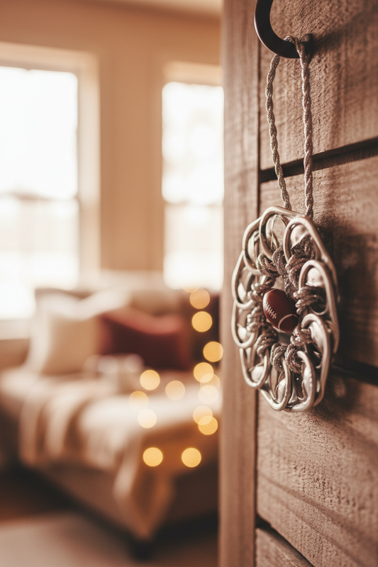 Handmade Football Ornament Lifestyle